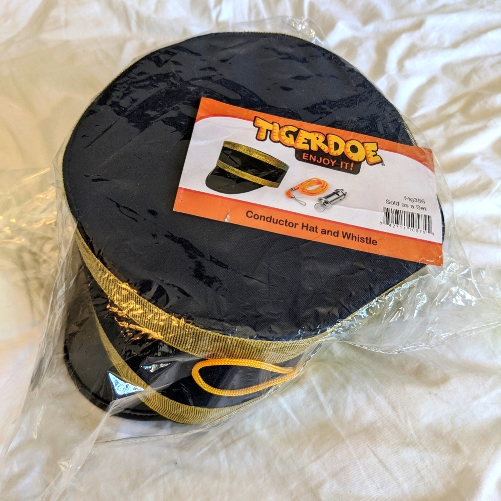 NWT!  Conductor hat and whistle for adults!